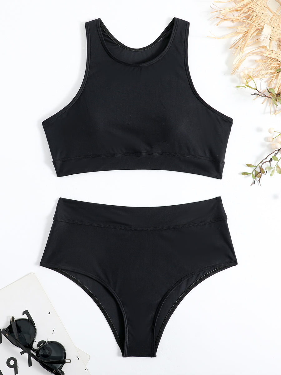 Solene | Women’s Sporty Zip Bikini Set