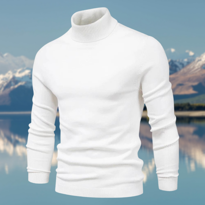 Mico | Men's Turtleneck Sweater with Ribbed Style