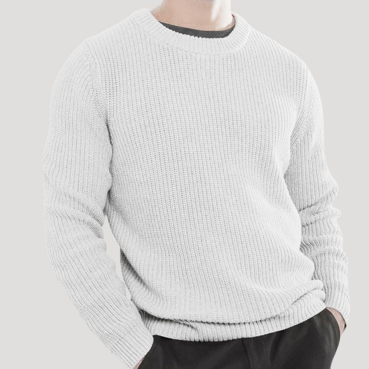 Hiro | Men’s Knit Winter Sweater with Crew-Neck