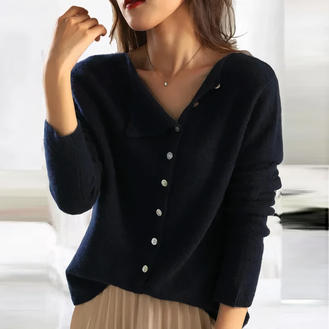 Elaria | Women’s Chic Button‑Front Knitted Cardigan