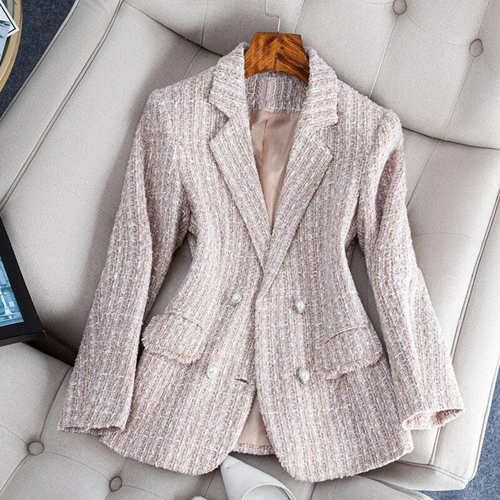 Manilyn | Women's Tweed Blazer with Pearl Buttons