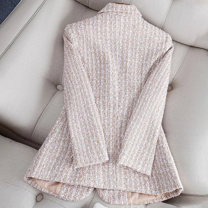 Manilyn | Women's Tweed Blazer with Pearl Buttons