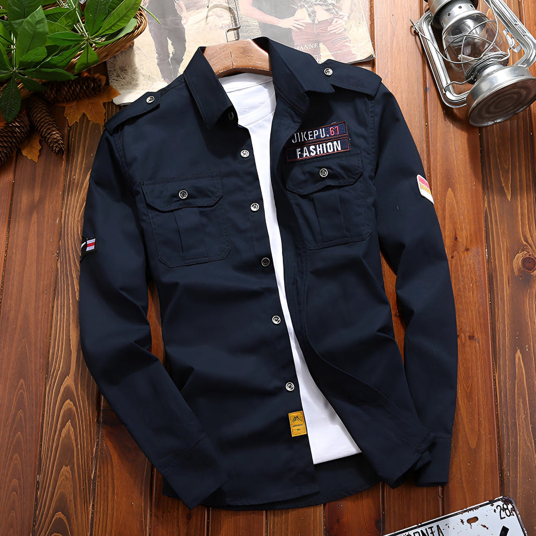 Atlas | Men's Tactical Military Jacket with Embroidered