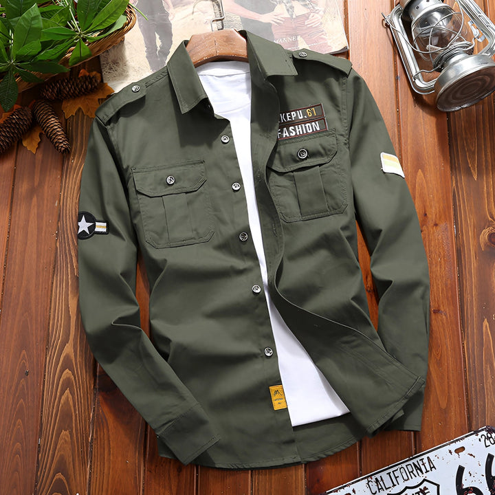Atlas | Men's Tactical Military Jacket with Embroidered
