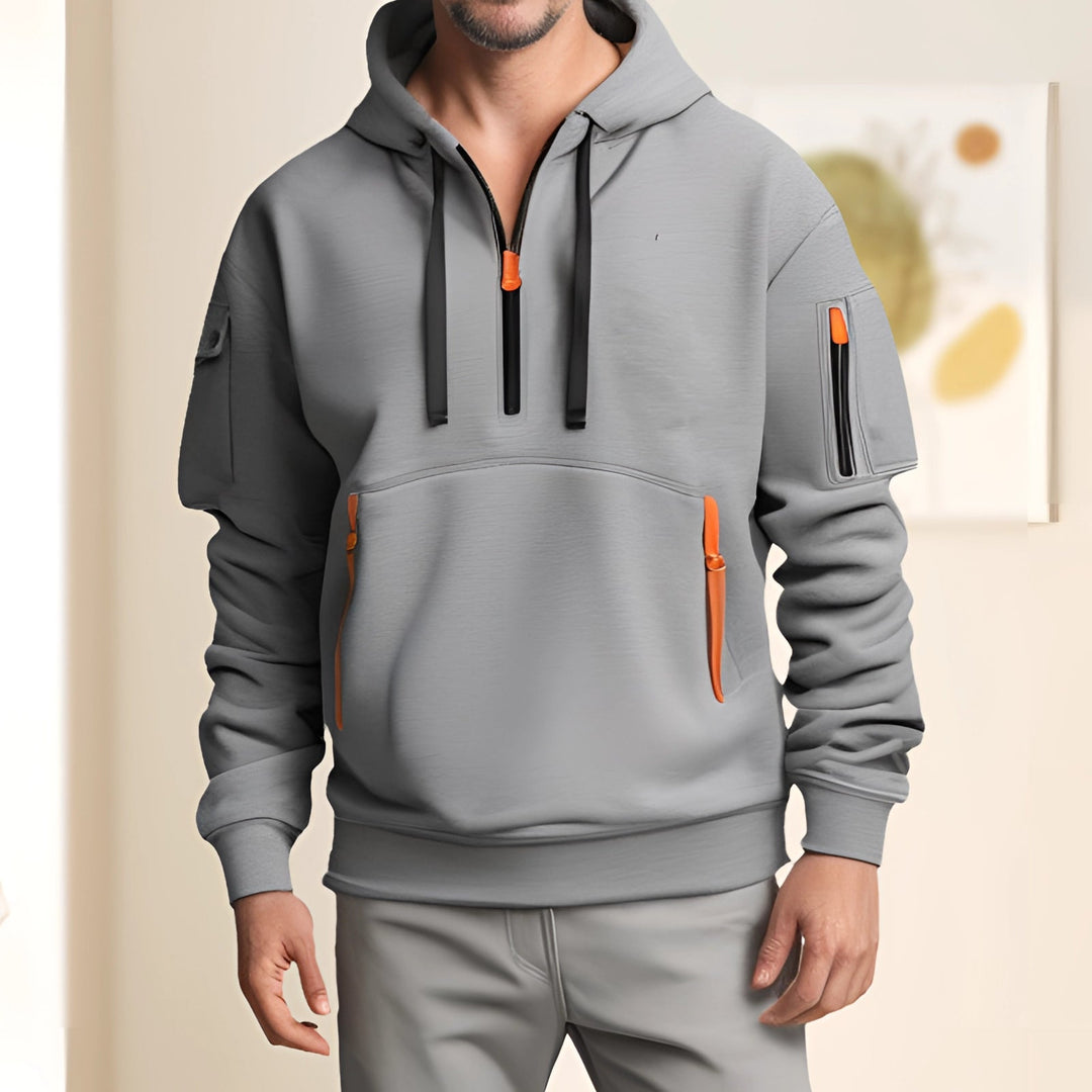 Sato | Men's Tactical Zip-Up Hoodie with Multi-Pockets