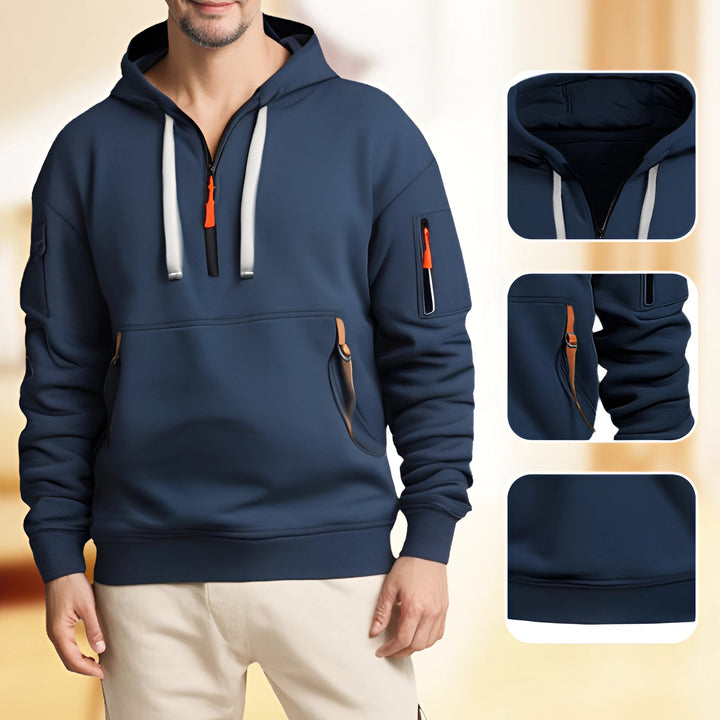 Sato | Men's Tactical Zip-Up Hoodie with Multi-Pockets