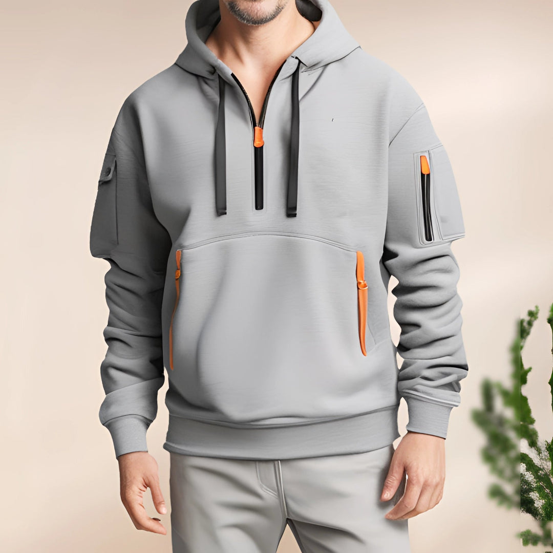 Sato | Men's Tactical Zip-Up Hoodie with Multi-Pockets
