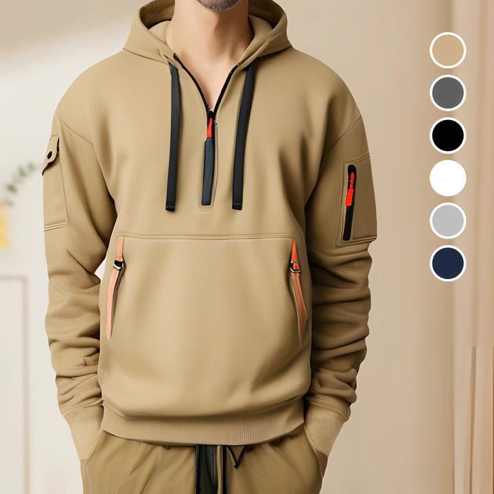 Sato | Men's Tactical Zip-Up Hoodie with Multi-Pockets