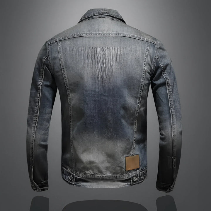 Ryder | Men's Slim Fit Denim Jacket with Zip-Up