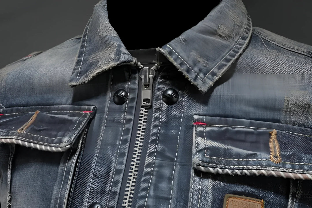 Ryder | Men's Slim Fit Denim Jacket with Zip-Up