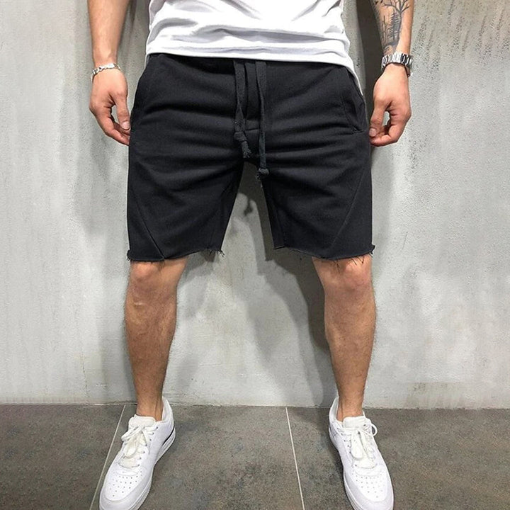 Rydell | Men’s Casual Drawstring Shorts with Raw Hem