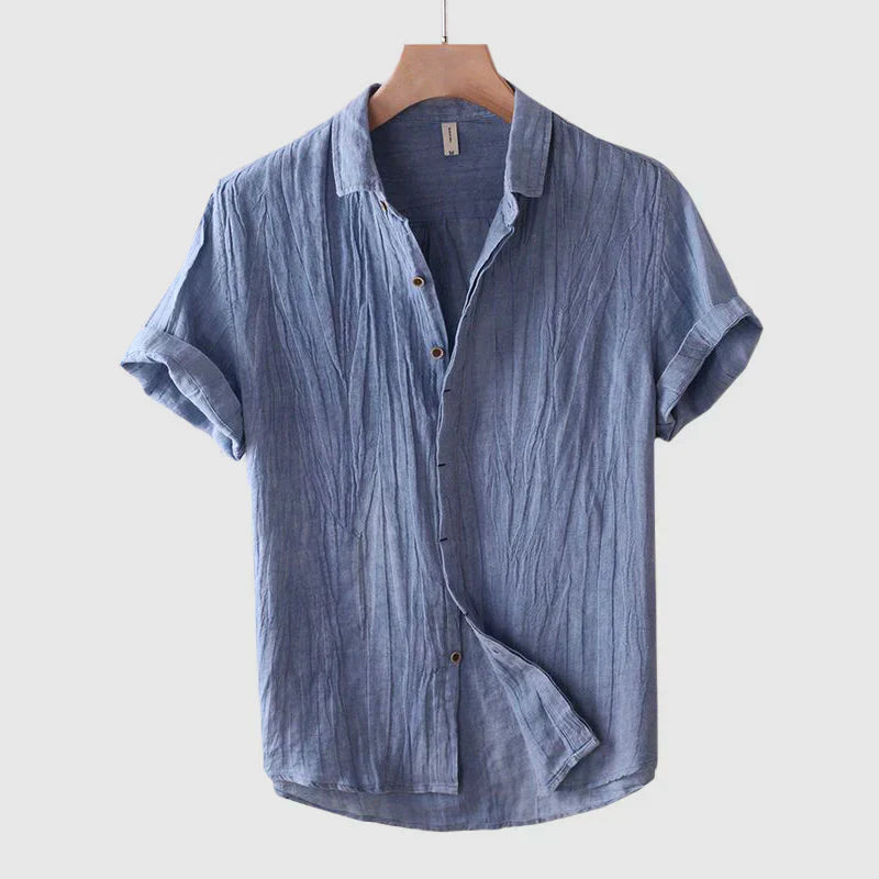 Robin | Men’s Casual Linen Shirt with Short Sleeve