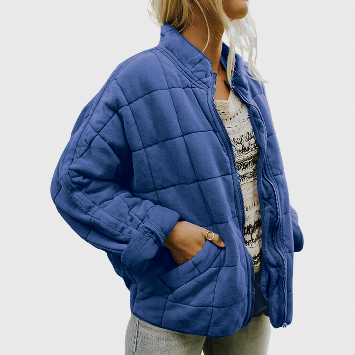 Elrica | Women's Quilted Zip Front Jacket with Pockets
