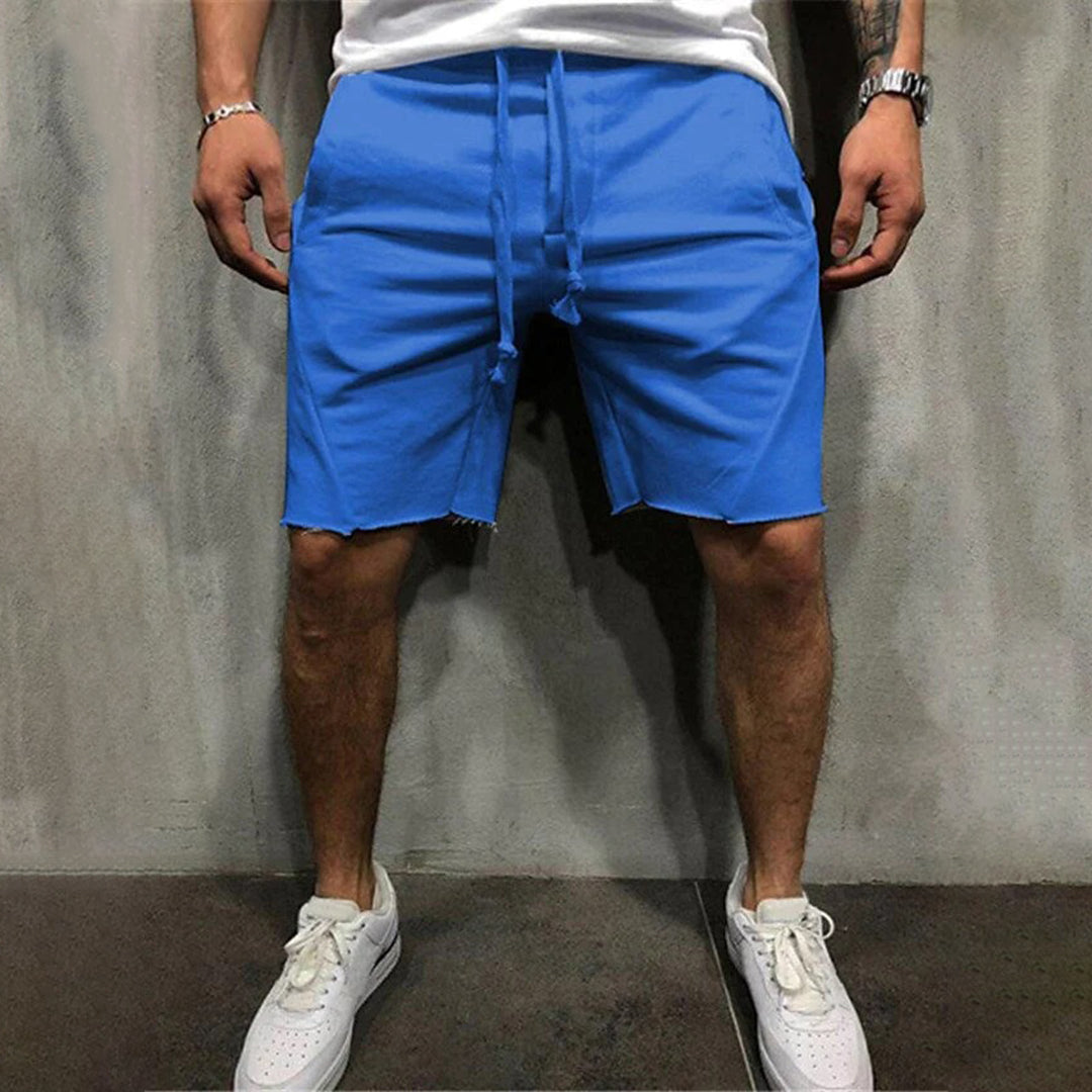 Rydell | Men’s Casual Drawstring Shorts with Raw Hem