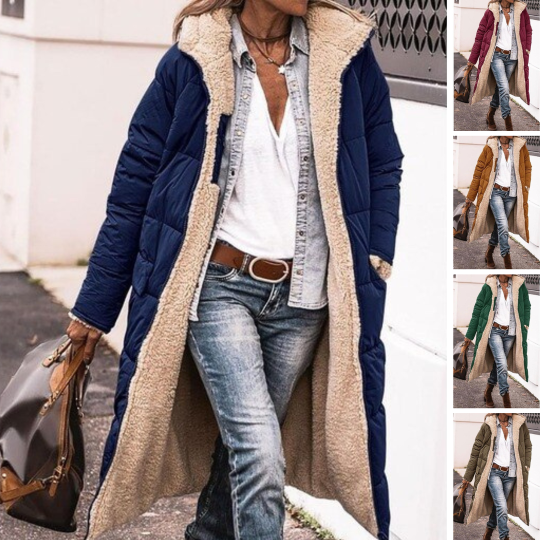 Elara | Women’s Reversible Long Puffer Jacket