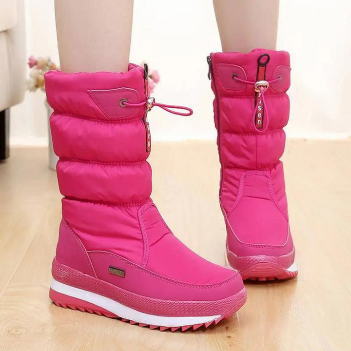Vinna | Women's Padded Winter Boots with Zipper and Toggle