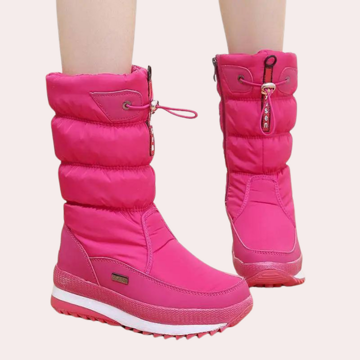 Vinna | Women's Padded Winter Boots with Zipper and Toggle