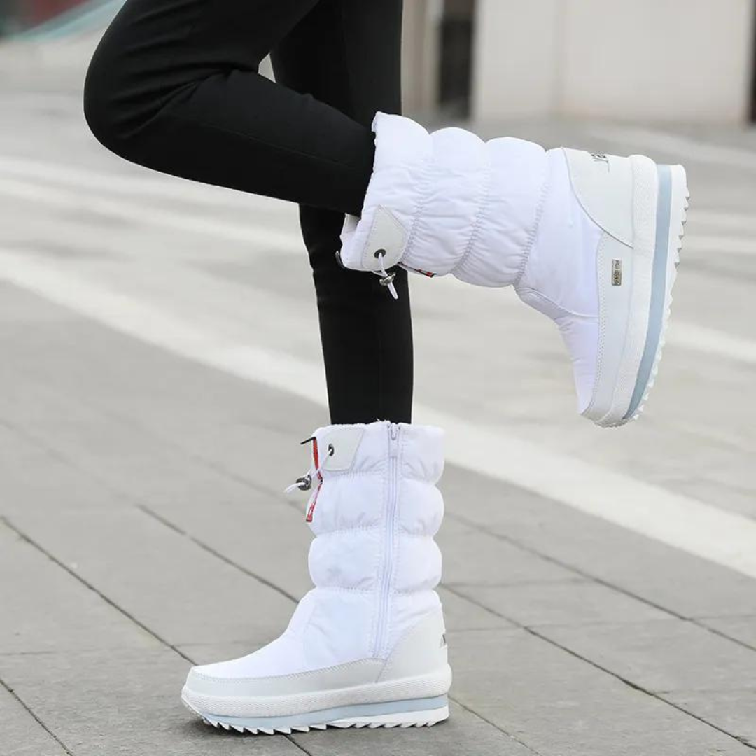 Vinna | Women's Padded Winter Boots with Zipper and Toggle