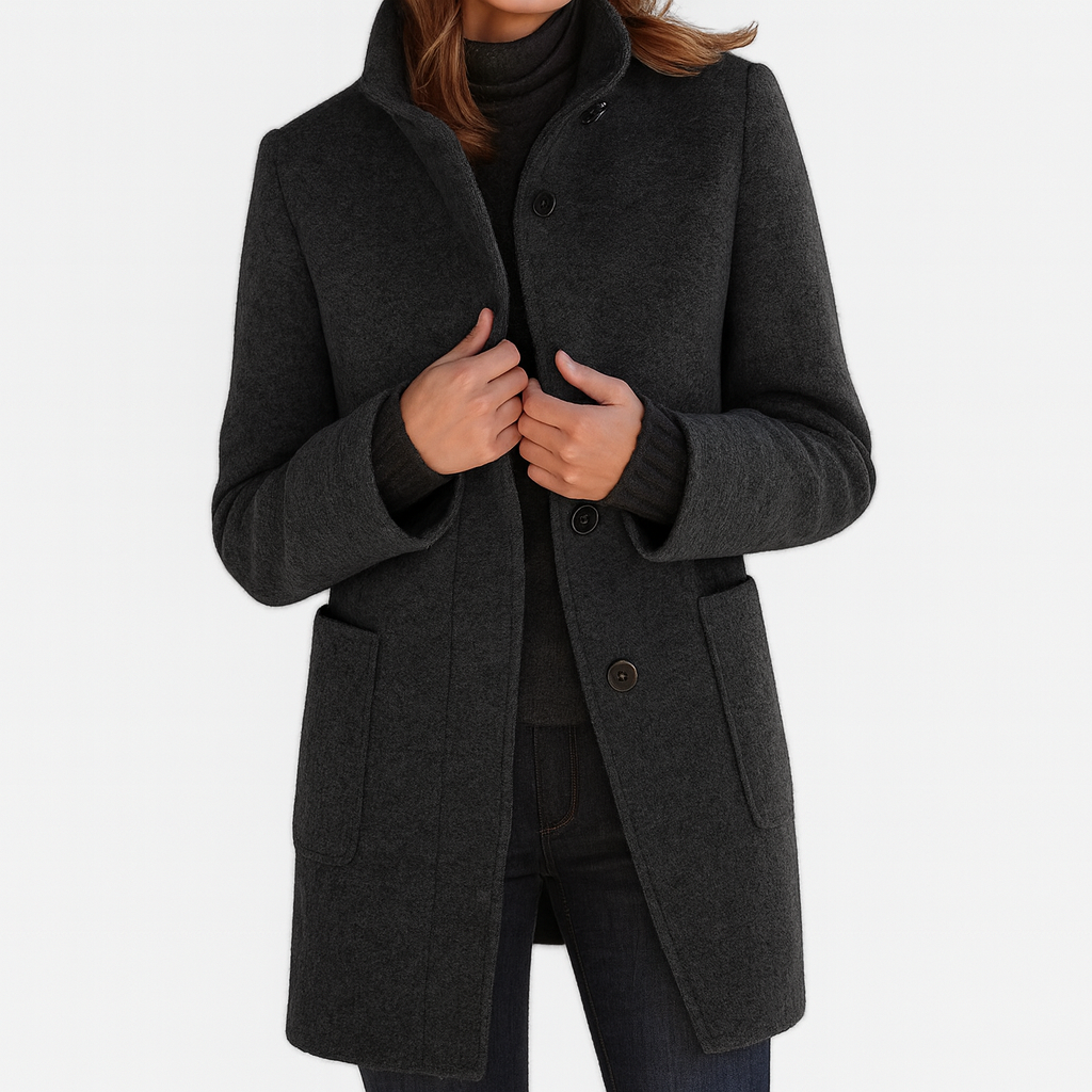 Carmelle | Women's Mid-Length Winter Coat with Pockets