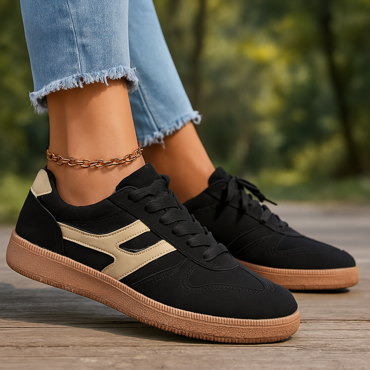 Melanie | Women’s Orthopedic Color Block Shoes with Lace-Up