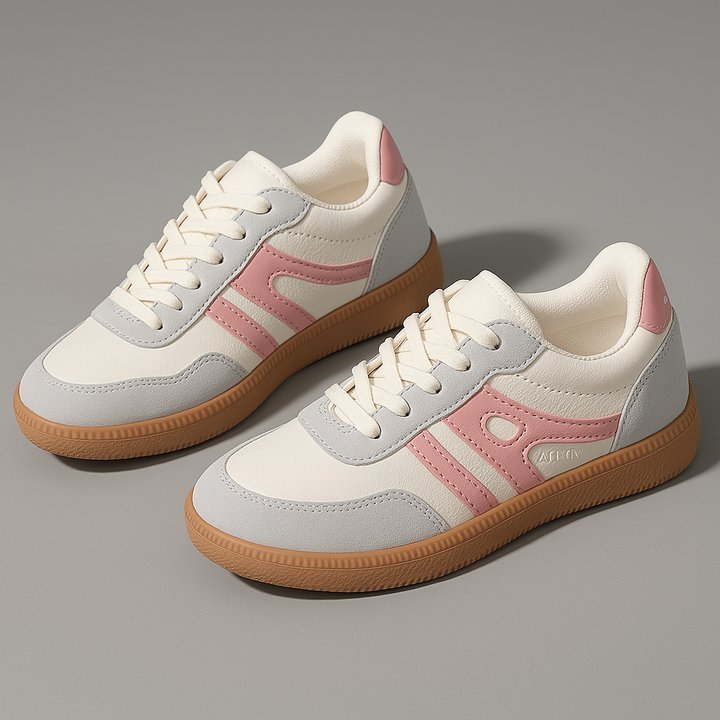 Melanie | Women’s Orthopedic Color Block Shoes with Lace-Up
