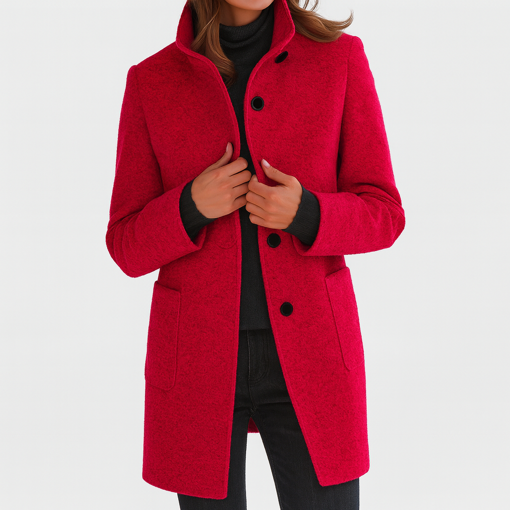 Carmelle | Women's Mid-Length Winter Coat with Pockets