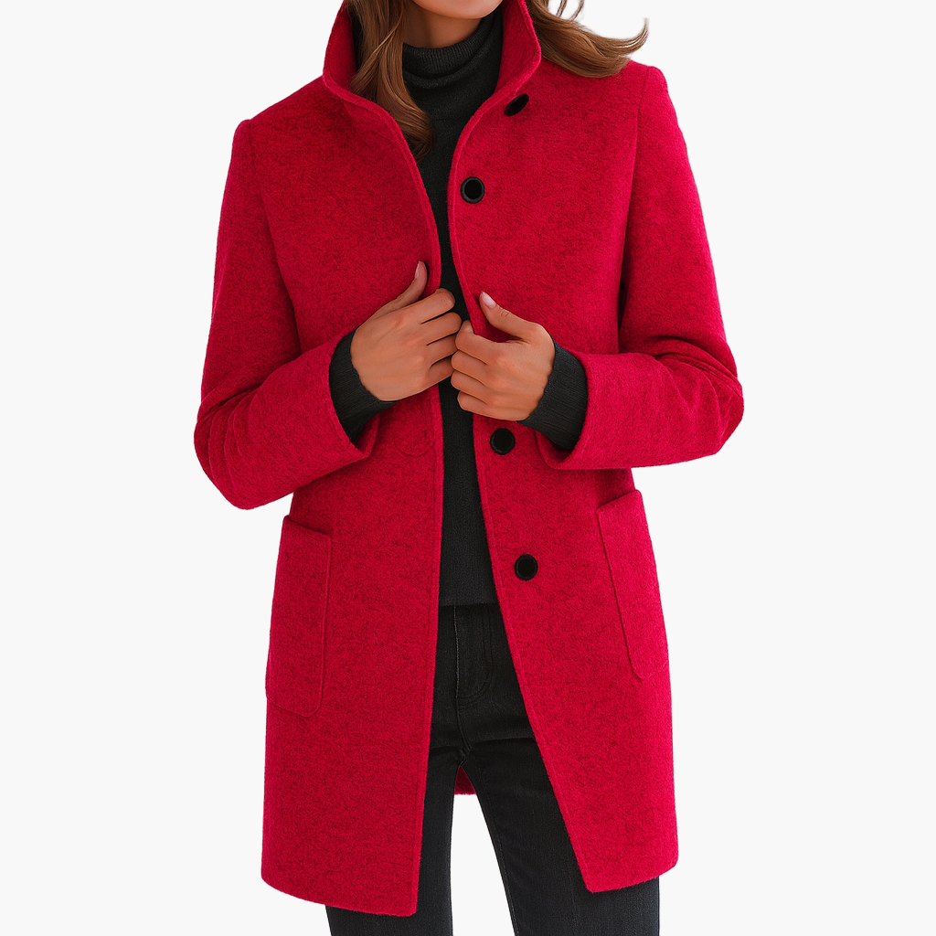 Nora | Women’s Mid-Length Winter Coat with Pockets