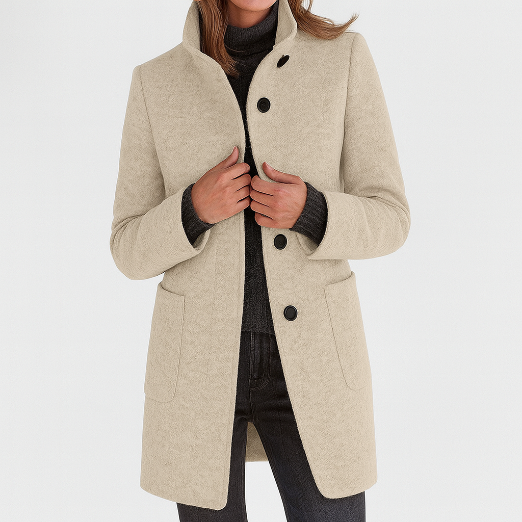 Carmelle | Women's Mid-Length Winter Coat with Pockets