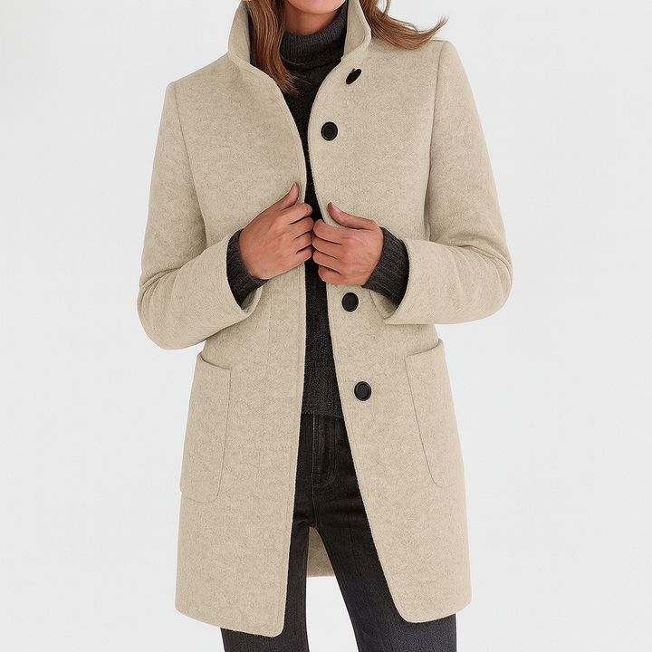 Carmelle | Women's Mid-Length Winter Coat with Pockets