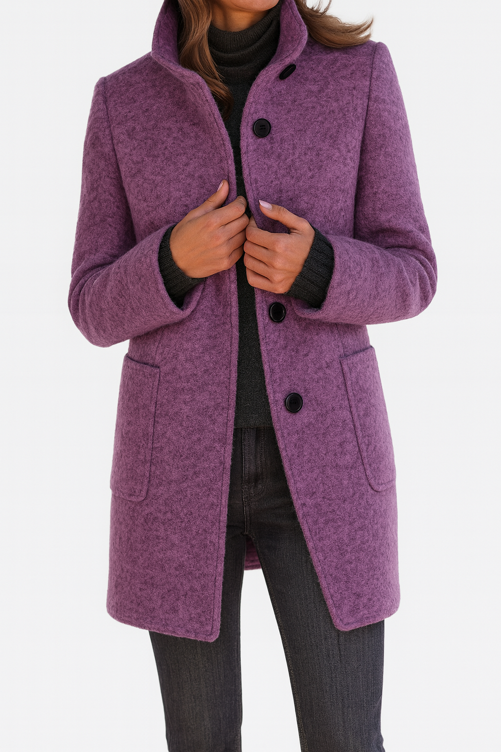 Carmelle | Women's Mid-Length Winter Coat with Pockets