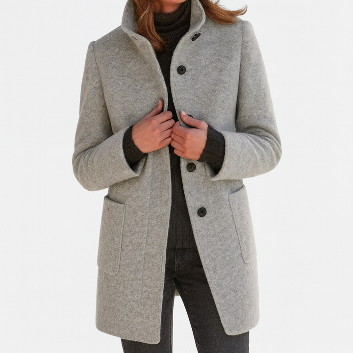 Carmelle | Women's Mid-Length Winter Coat with Pockets