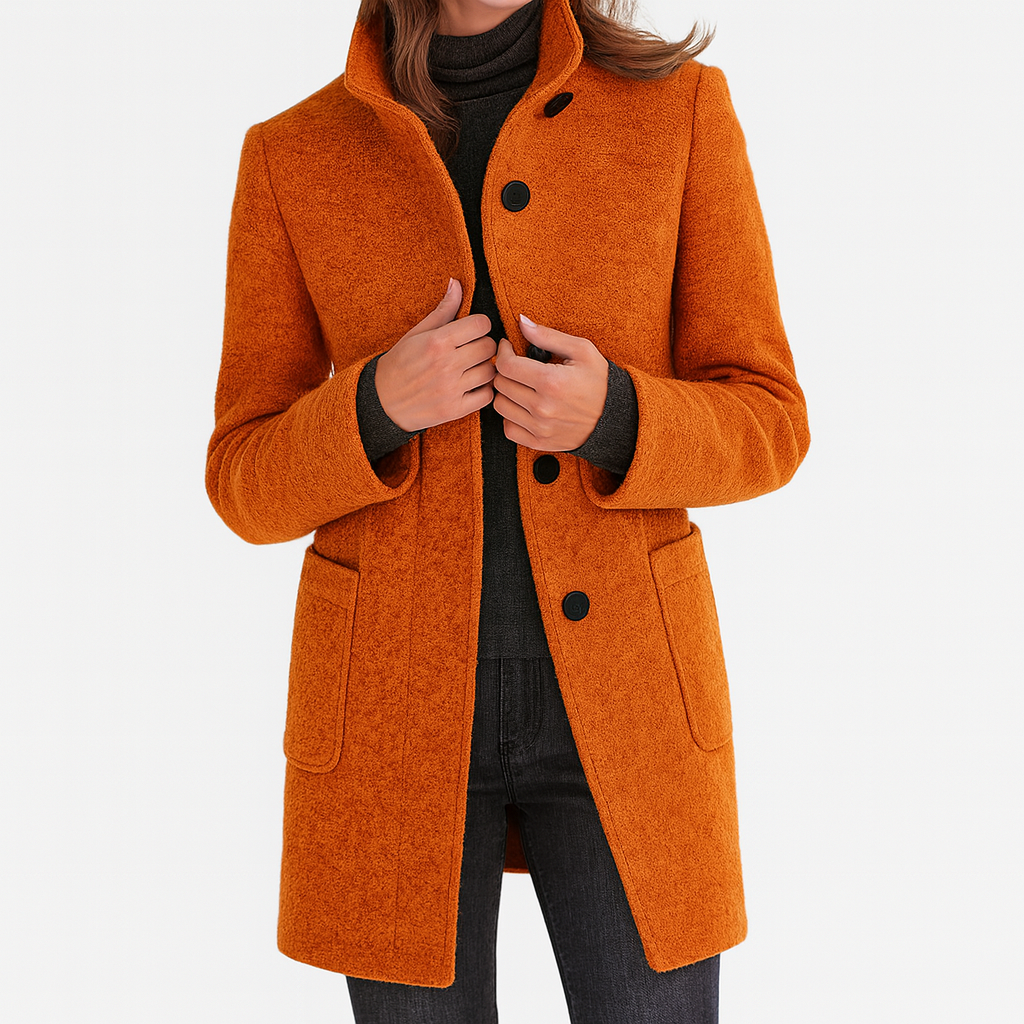 Carmelle | Women's Mid-Length Winter Coat with Pockets