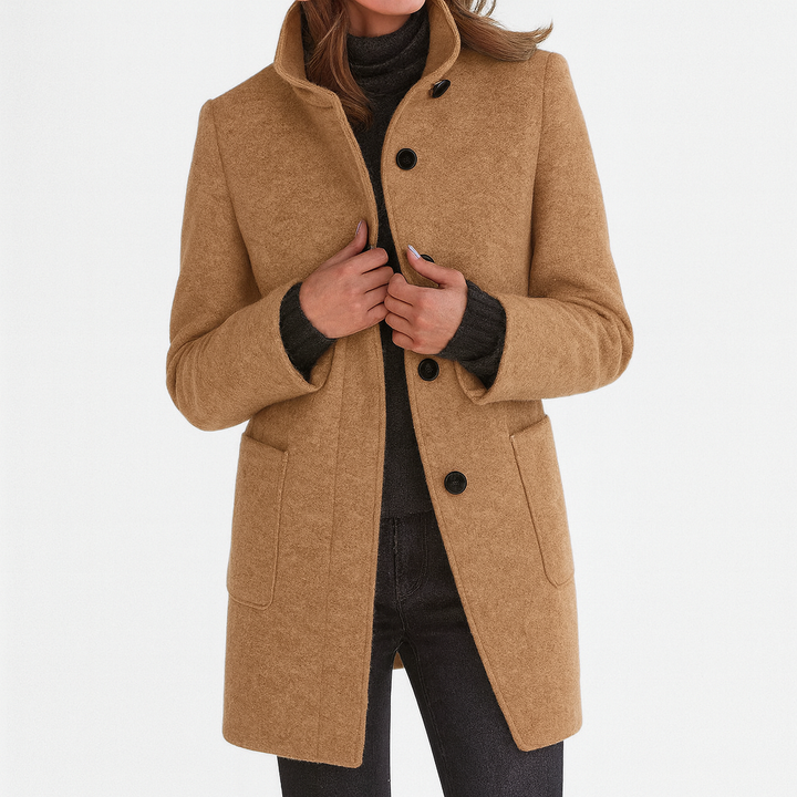 Carmelle | Women's Mid-Length Winter Coat with Pockets