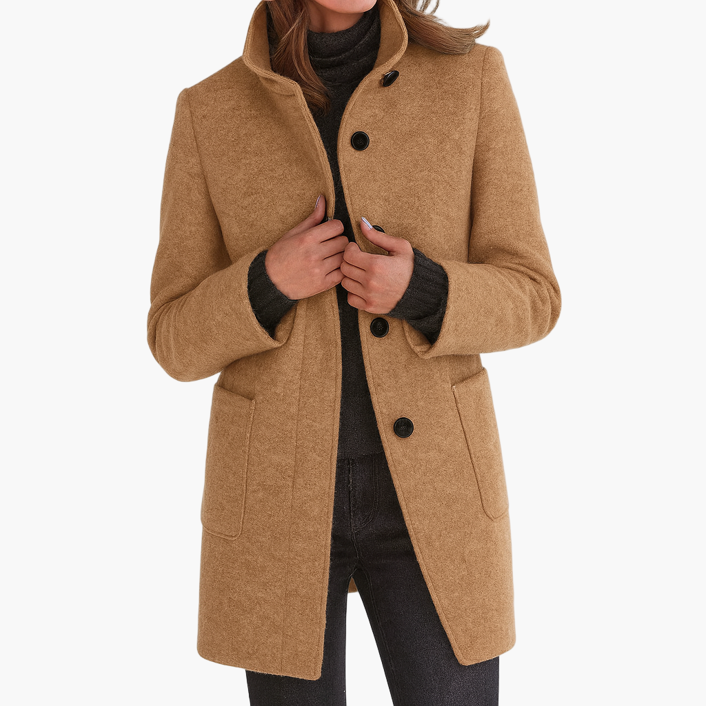 Nora | Women’s Mid-Length Winter Coat with Pockets