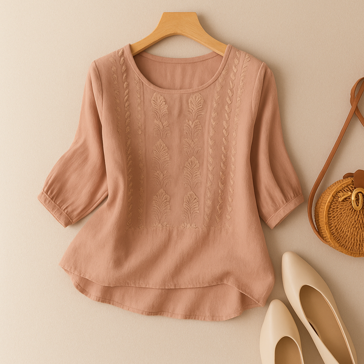 Yelena | Women's Embroidered Long Sleeve Blouse