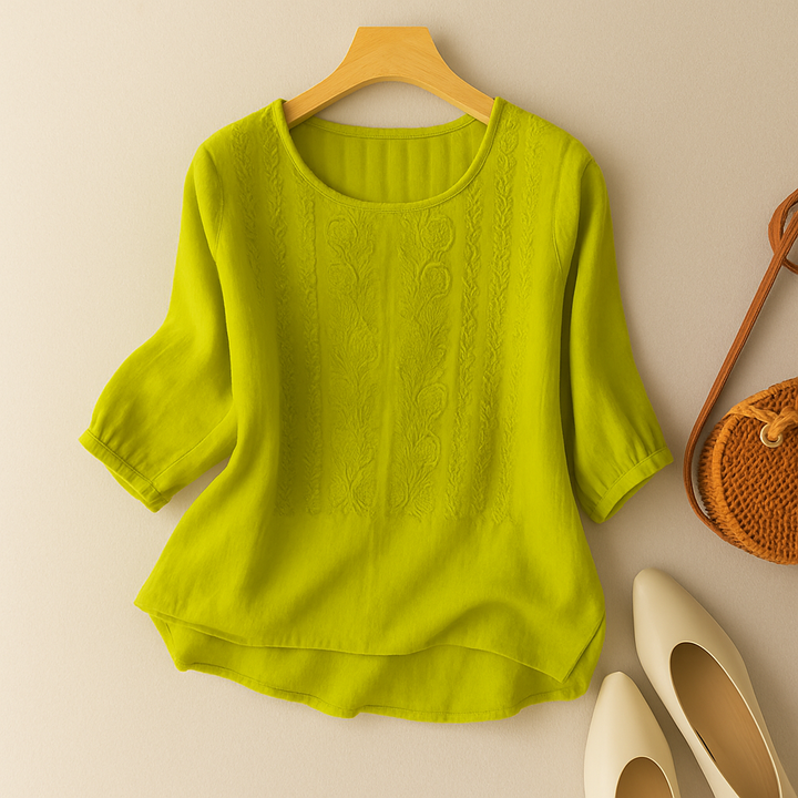 Yelena | Women's Embroidered Long Sleeve Blouse