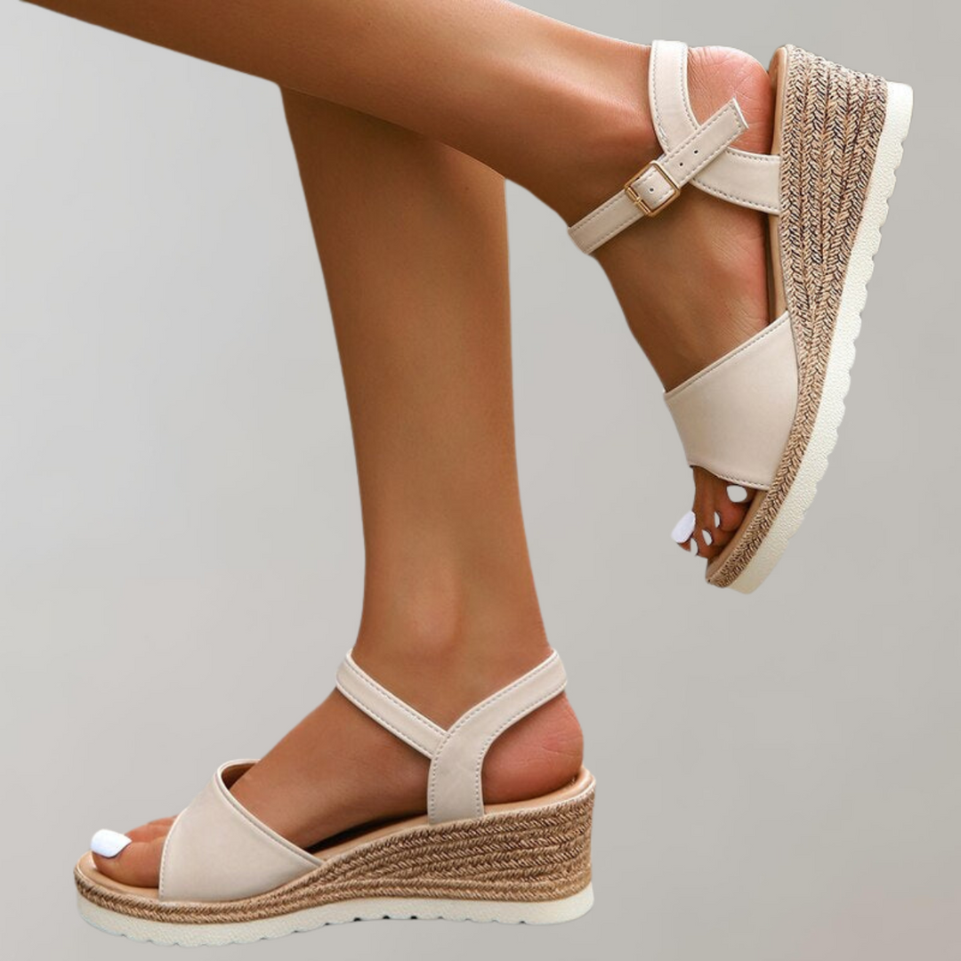 Ivana | Women’s Orthopedic Wedge Sandals with Adjustable Straps