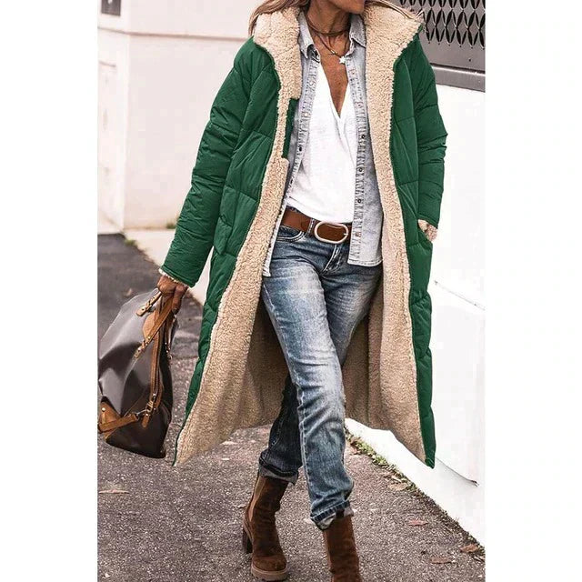 Elara | Women’s Reversible Long Puffer Jacket