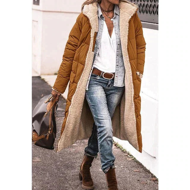 Elara | Women’s Reversible Long Puffer Jacket
