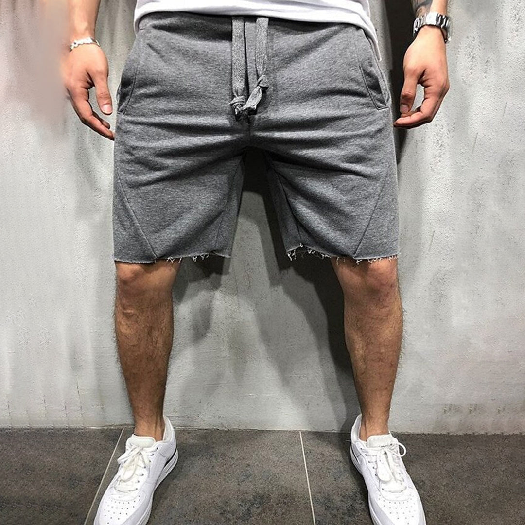 Rydell | Men’s Casual Drawstring Shorts with Raw Hem