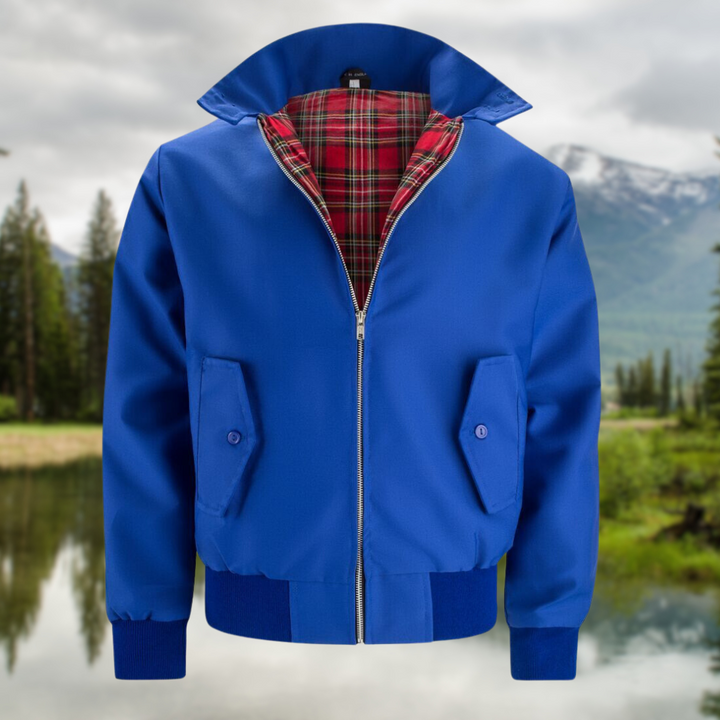 Braxton | Men’s Classic Harrington Jacket with Zip-up