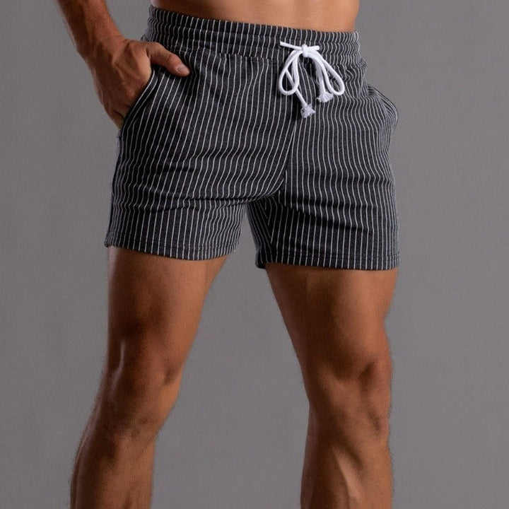 Arlo | Men’s Striped Casual Shorts with Drawstring