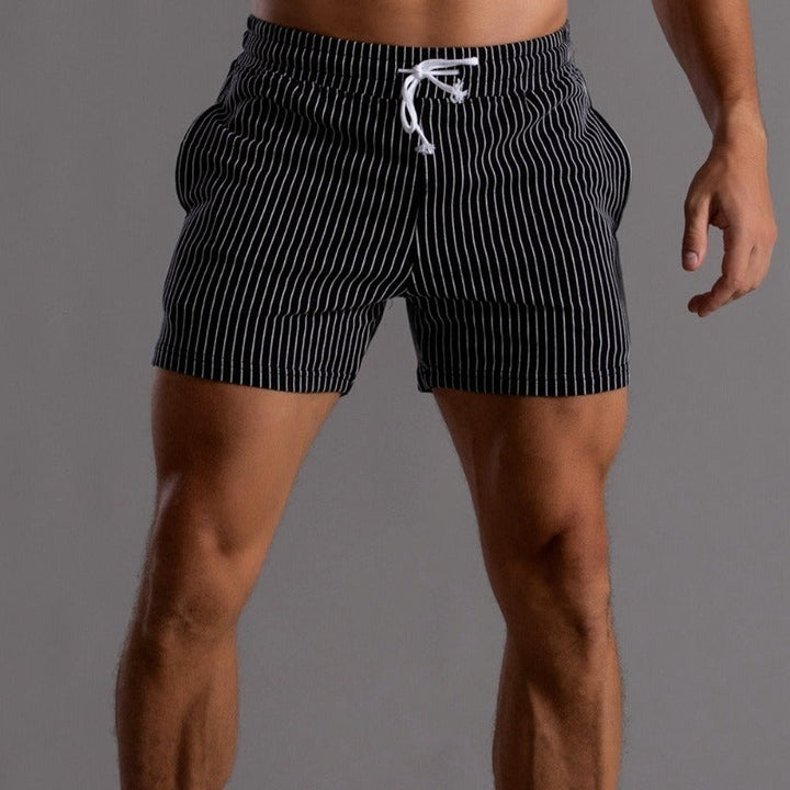 Arlo | Men’s Striped Casual Shorts with Drawstring