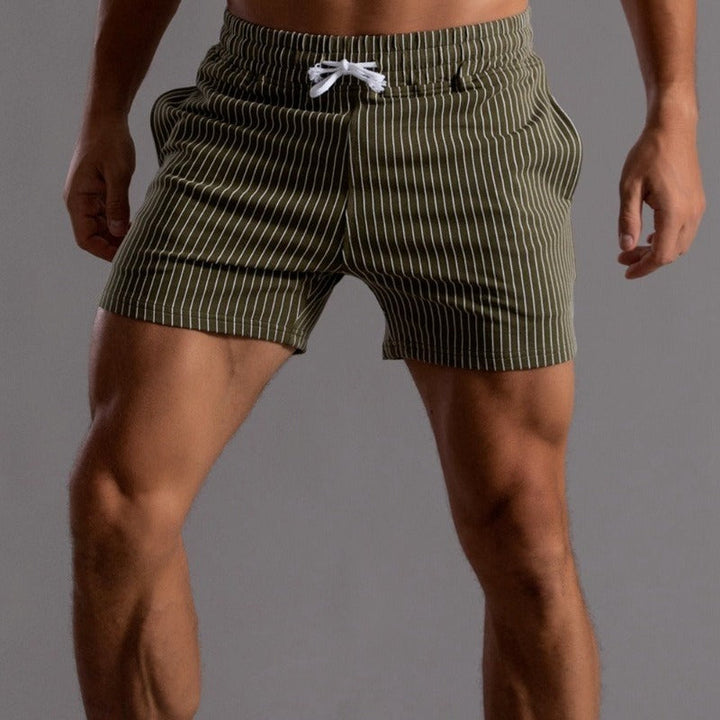 Arlo | Men’s Striped Casual Shorts with Drawstring