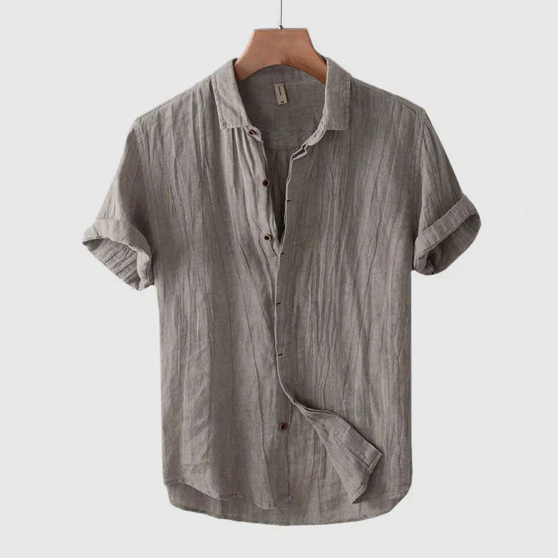 Robin | Men’s Casual Linen Shirt with Short Sleeve