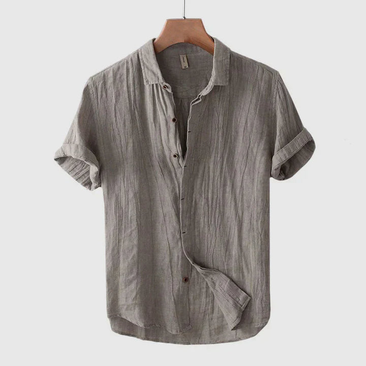 Robin | Men’s Casual Linen Shirt with Short Sleeve