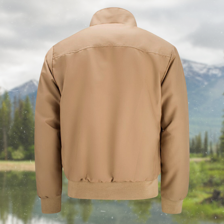 Braxton | Men’s Classic Harrington Jacket with Zip-up