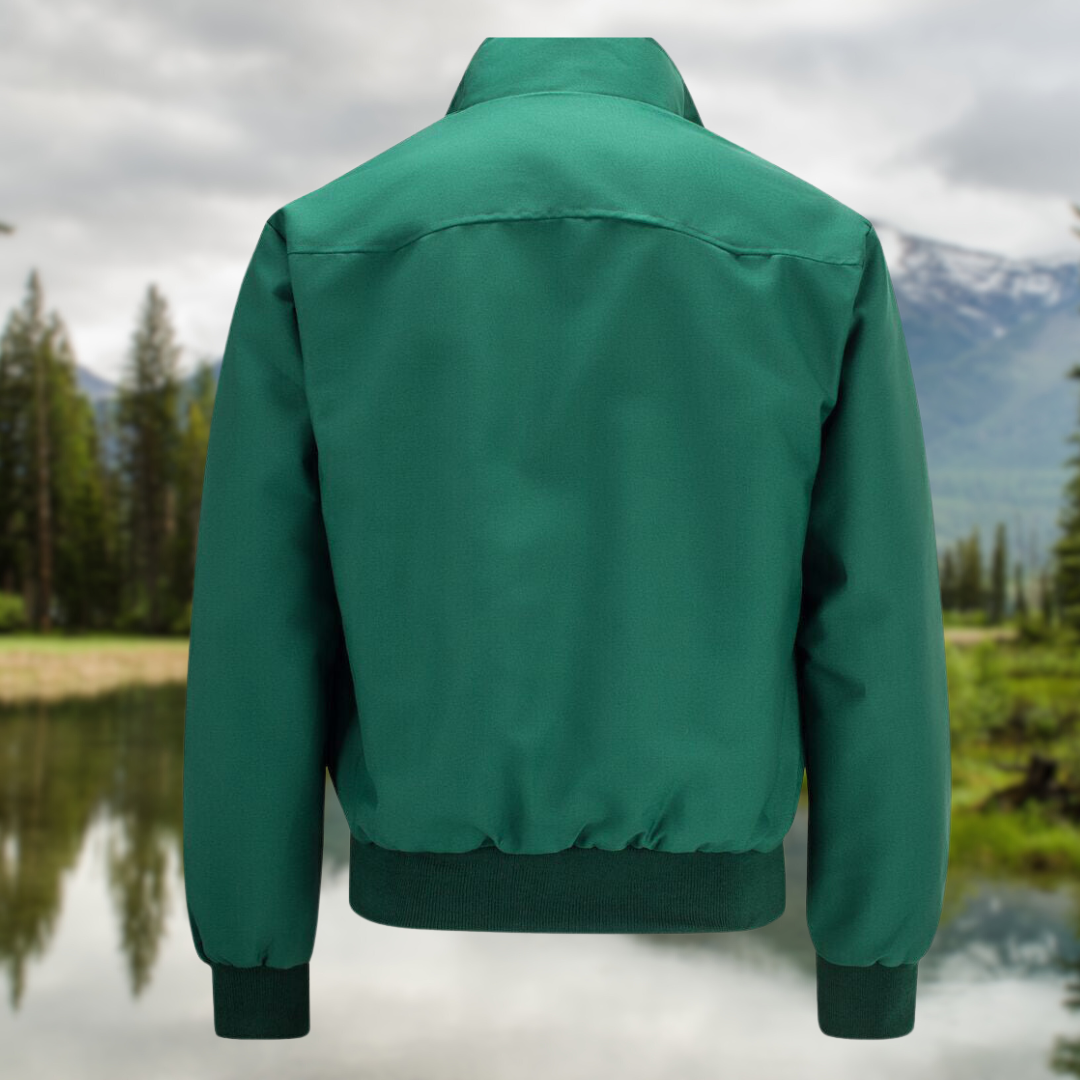 Braxton | Men’s Classic Harrington Jacket with Zip-up