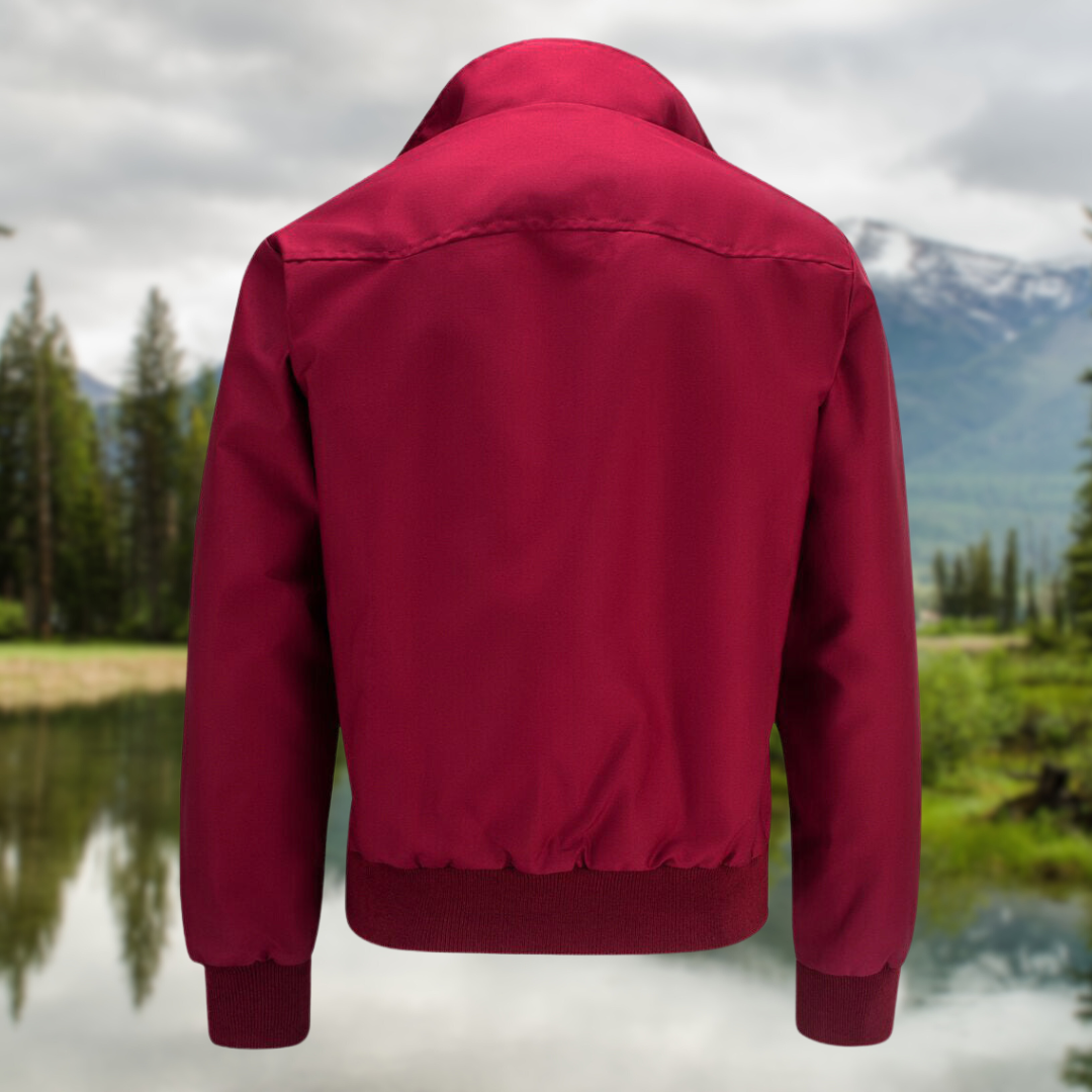 Braxton | Men’s Classic Harrington Jacket with Zip-up