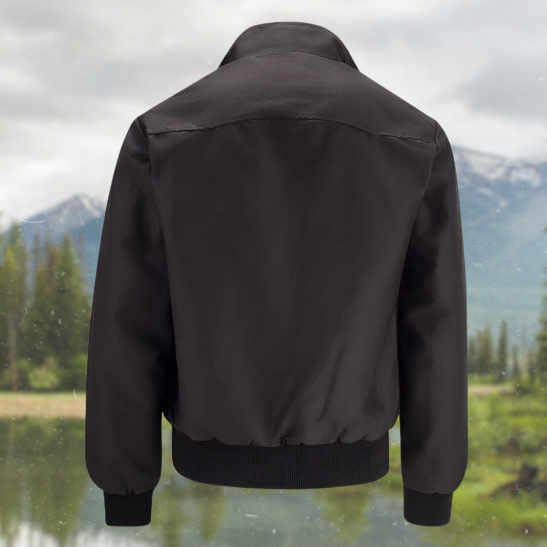 Braxton | Men’s Classic Harrington Jacket with Zip-up